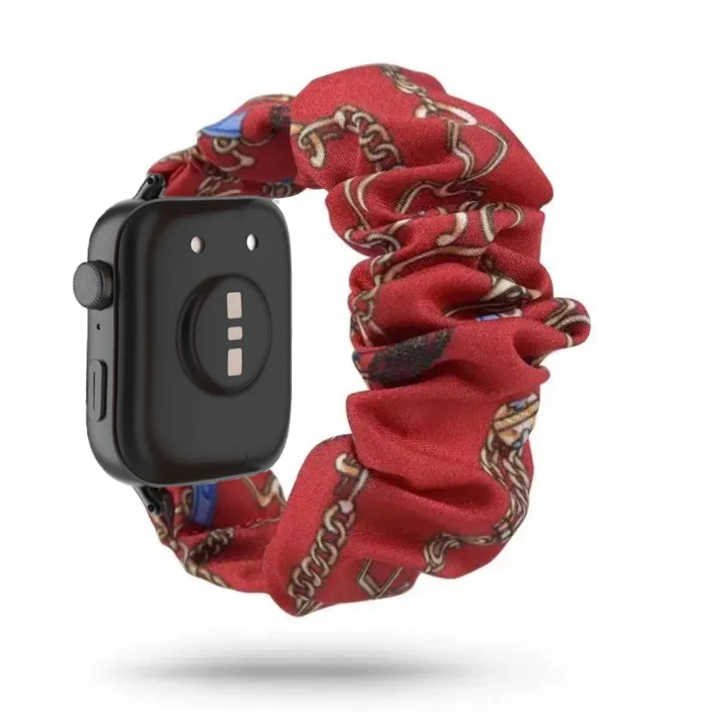 Elastic Nylon Loop Band with Metal Connector for Smartwatch - Adjustable Replacement Bracelet Strap