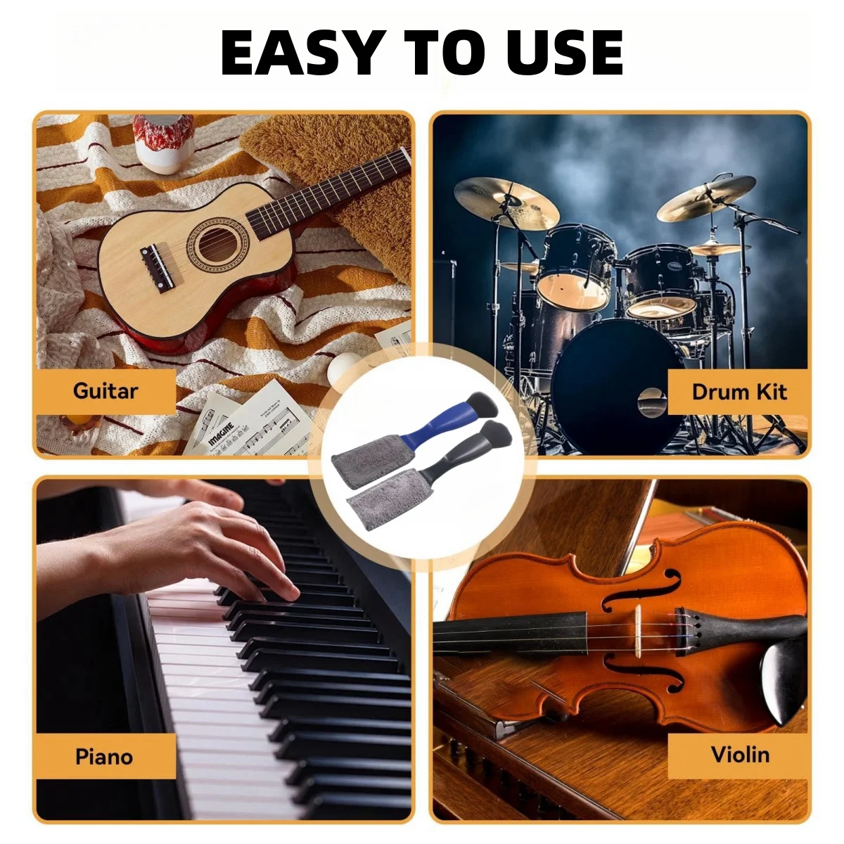 Guitar Cleaning Brush - Suitable for Various Instruments