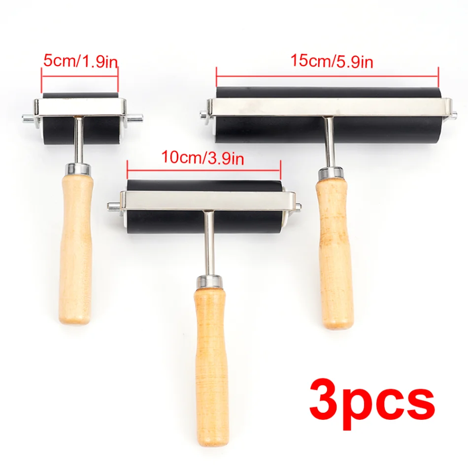 Rubber Finishing Tool Roller  Wooden Finishing Tool Roller - 10/15cm  Rubber Clay - Aliexpress