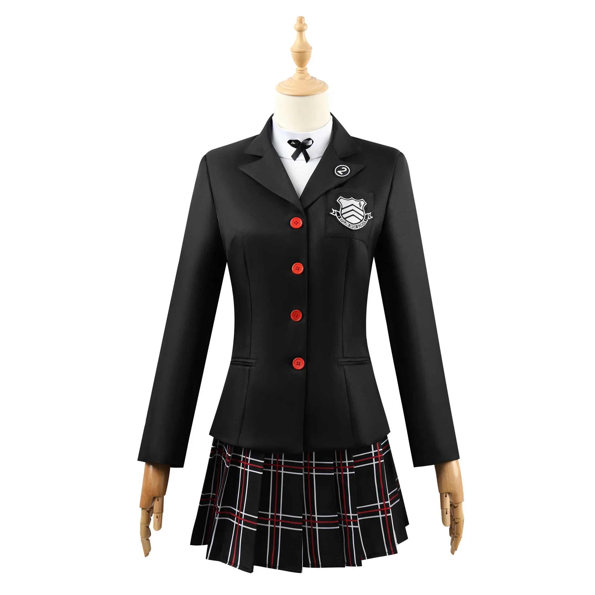 Persona 5 Royal Kasumi Yoshizawa School Uniform Cosplay Costume for Adults (Unofficial)