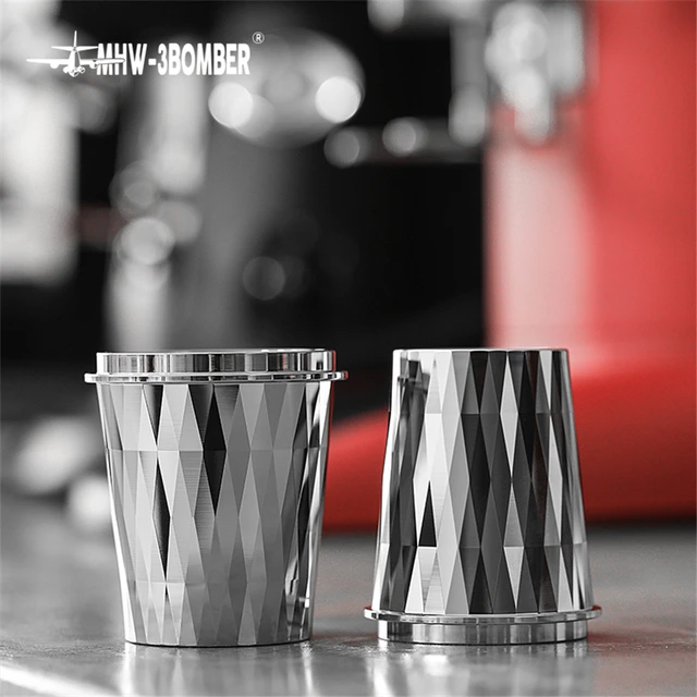 Tasse de dosage en acier inoxydable pour café, tasse à renifler, mangeoire  à poudre, machine à expresso, porte-filtre, doseur à café, outils en poudre,  51mm, 58mm - AliExpress