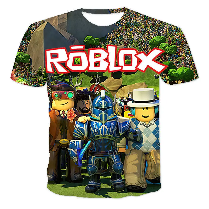 Roblox Two-dimensional Summer T-shirt Game Digital Printing Breathable  Round Neck Short-sleeved 3d Sports Top - Animation Derivatives/peripheral  Products - AliExpress