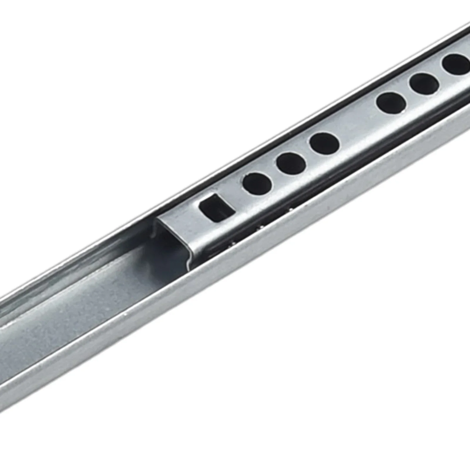 Description Picture 6 of item2PCS Drawer Slides Kitchen Cupboard Furniture Guide Rail Stainless Steel 2-Section Cabinet Slide Hardware