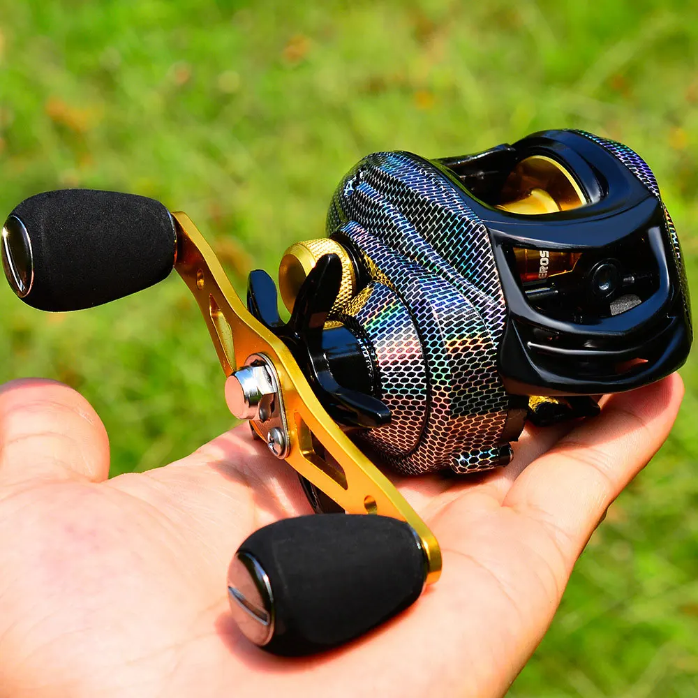 

New 7.2:1 Baitcasting Reel High Speed Gear Ratio 18+1BB Fresh Saltwater Magnetic Brake System Ultralight Fishing ReeL 2000 Seri