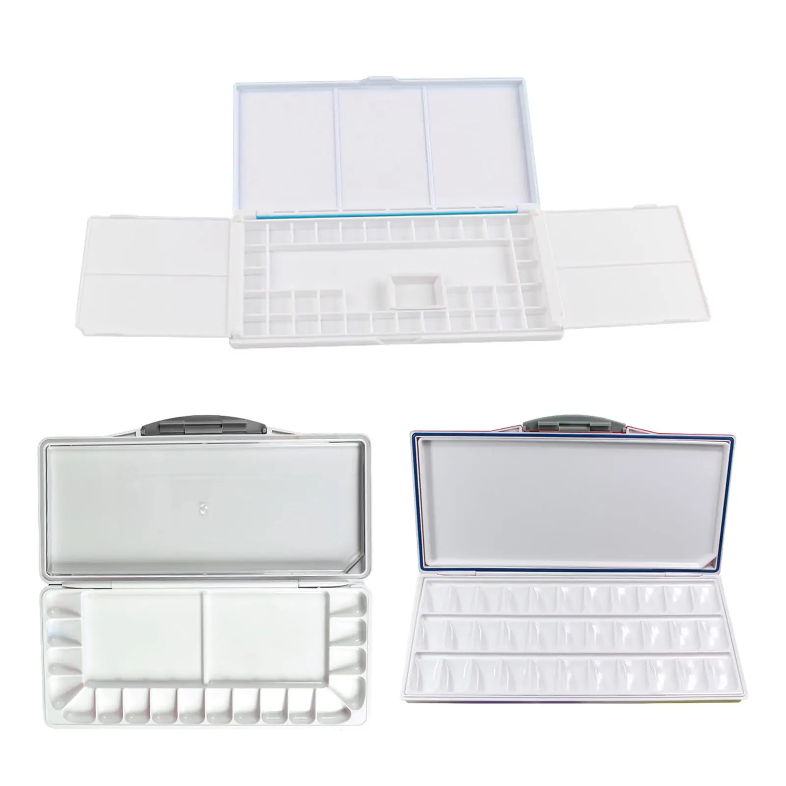 Watercolor Palette Leakproof with Lid Portable Empty Airtight Paint Box Travel Gouache Mixing Tray for Acrylic Painting Supplies paint tray color palette watercolor palette