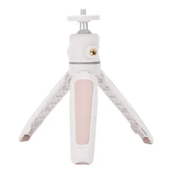 Versatile 360° Rotating Ball Head Tripod with Extendable Selfie Stick (WHITE)