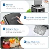 Ice Maker Countertop, LED Display Portable Ice Maker Machine with Handle, 26.5lbs/24Hrs,8 Cubes in 6 Mins,fr Home Kitchen,Office 4