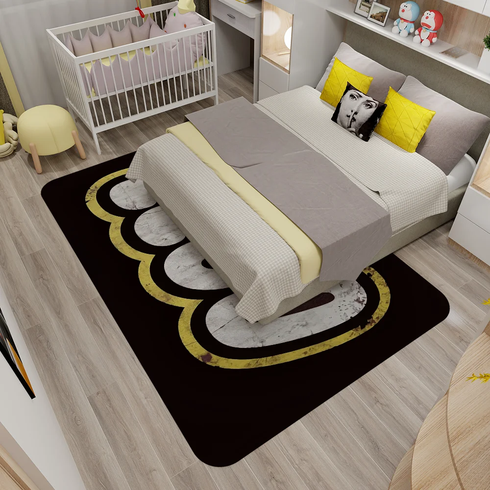 BANDAI Lego Logo Floor Mat Cheaper Anti-slip Modern Living Room Balcony Printed Bedside Mats 6