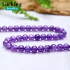 A+ Genuine Light Amethyst Purple Crystal Beads 4-12mm Loose Quartz Beads For Jewelry Making DIY Bracelets Necklace 3
