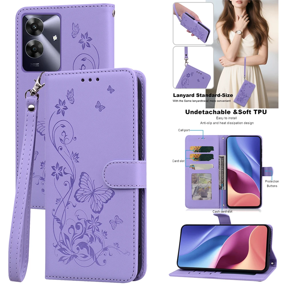 Leather Wallet Flip Phone Case