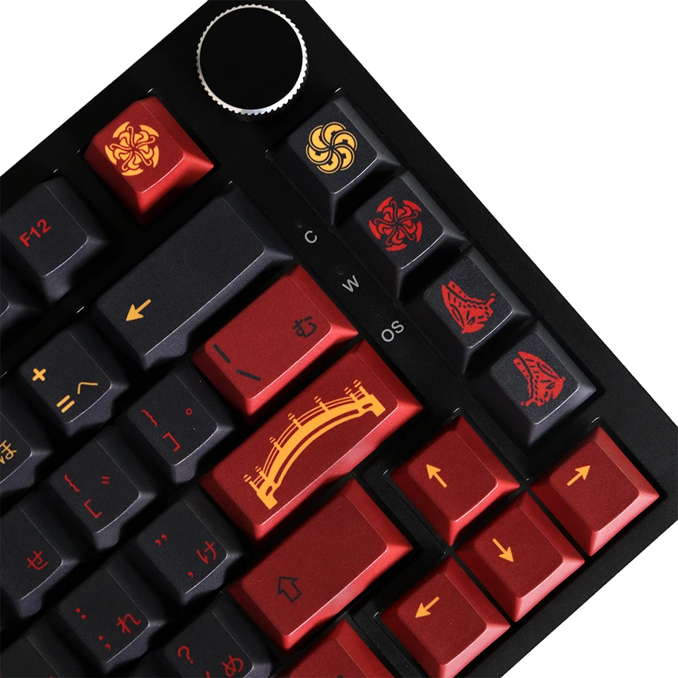 GMK Higanbana Cherry Profile Keycaps PBT 129 Keys Five Side Dye