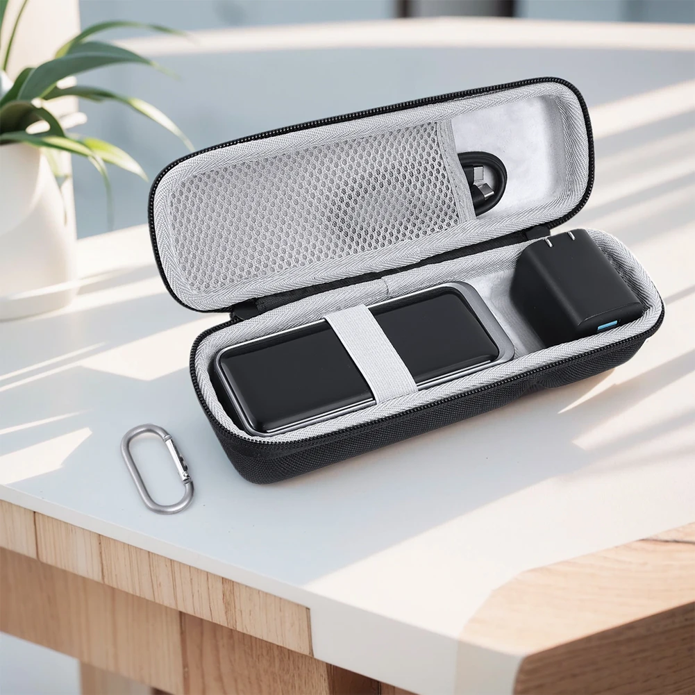 안커 프라임 12000mAh 파워 뱅크 130W용 핸드 로프 및 카라비너가 포함된 방수 보호 하드 케이스 EVA 충격 방지 케이스