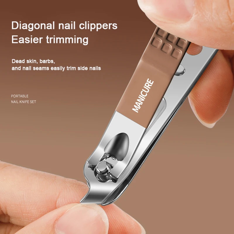 5/6 pcs Nail Clipper Set HighGrade Household Nail Clippers Men Women Universal Pedicure Tools Simple Portable EDC Nail Tools 5