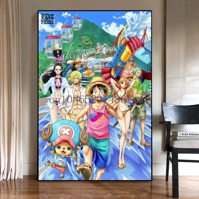 One Piece Anime Poster - Decoração de Parede Criativa e Elegante One Piece Anime Poster - Decoração de Parede Criativa e Elegante
