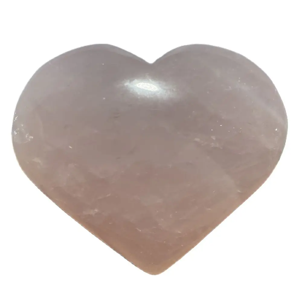 Natural Rose Quartz Heart Shaped  Pink Crystal  Polished Gem Mineral Specimen Decoration Energy Reiki Healing Stone 3