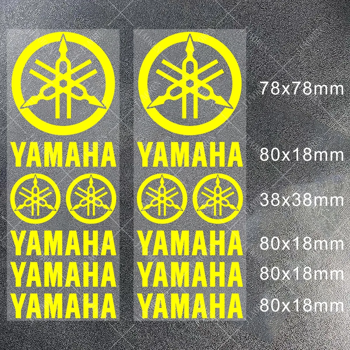 Kit de calcomanías de vinilo para casco de motocicleta, tanque, bicicleta y logotipo de Yamaha