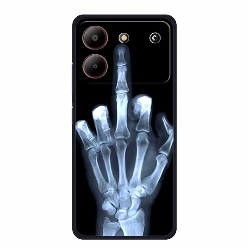Sleek Black Silicone Soft Back Cover Case