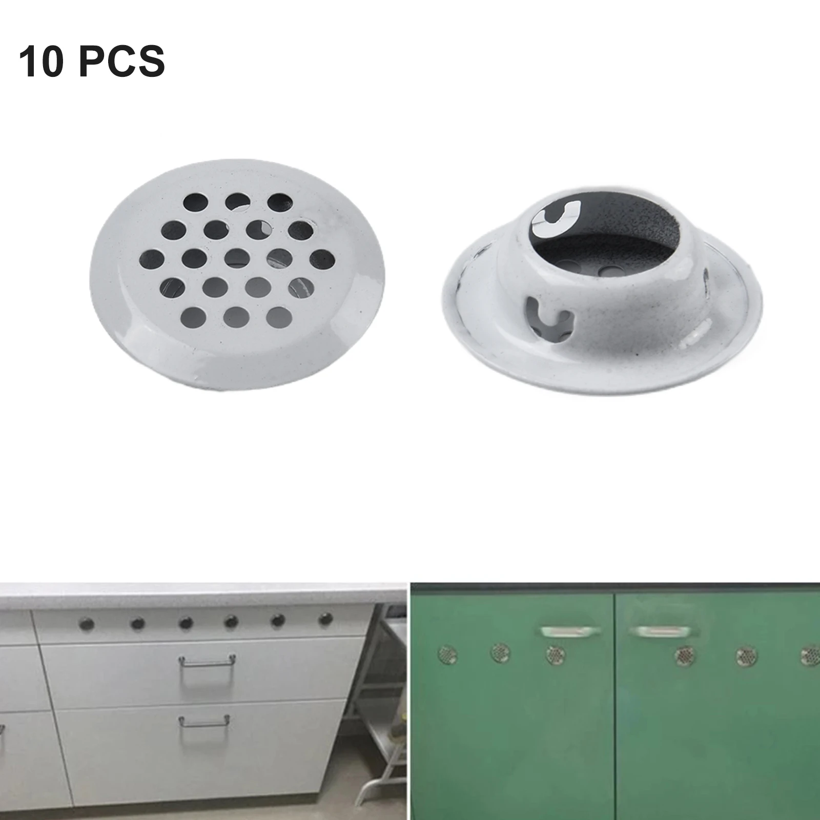 

Bevel Round Mesh Holes Metal Cabinet Cupboard Cabinet Cupboard Ducting Ventilation Grill Cover Home Modern Touch