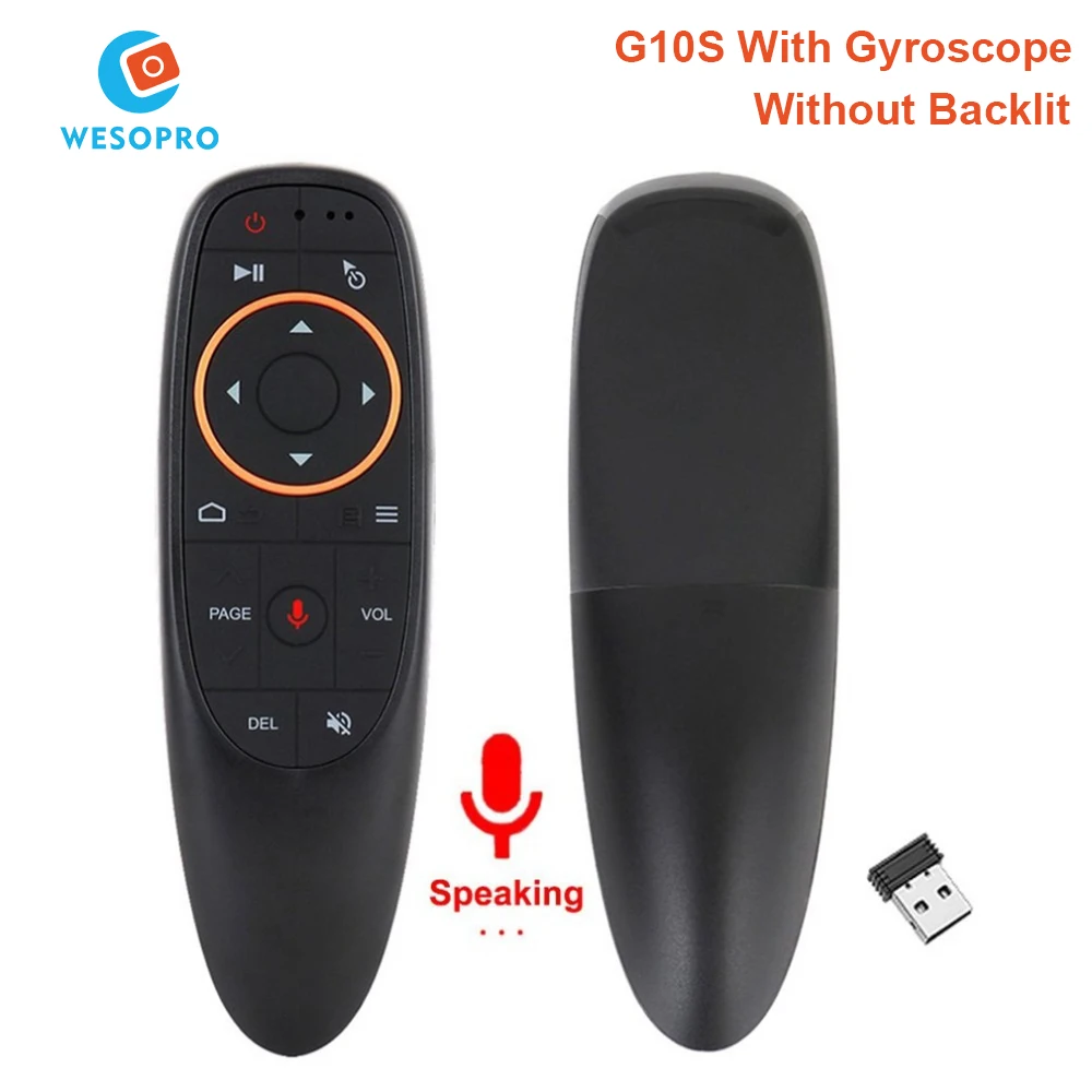 G10S Air Mouse z pilotem 2.4G bezprzewodowy żyroskop dla H96 MAX X88 PRO HK1 Q5 TV Box z androidem X96 DQ03 H98 mini tv stick