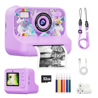 Appareil photo numérique à impression instantanée pour enfants, étiquette couleur, appareil photo à impression thermique pour enfants de 3 à 12 ans, meilleurs cadeaux de fête d'anniversaire 1