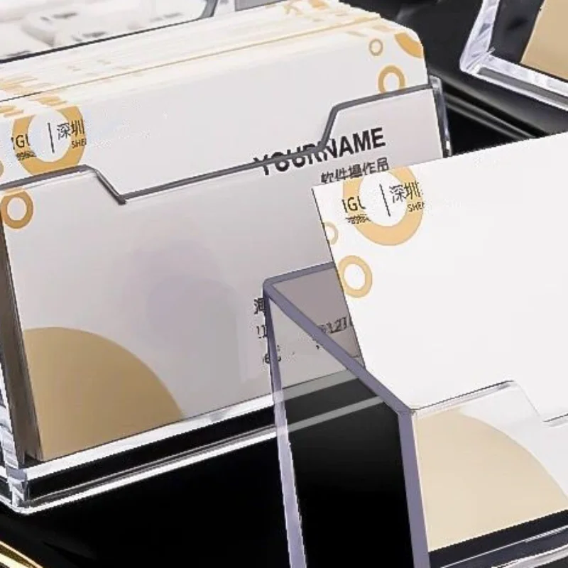 Business Card Holder Stand Desk Acrylic Storage Display Stand 1 Pcs