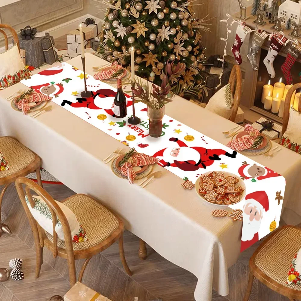 New rectangular printed tablecloth for Christmas party decoration