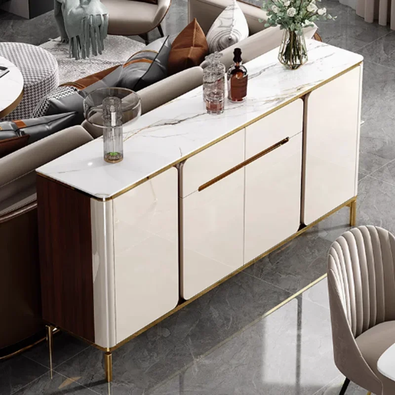 Rack Storage Complete Cabinet Wood White Sheets Luxury Nordic Kitchen Cabinet Closet Tall Modern Armoire De Rangement Furniture 4