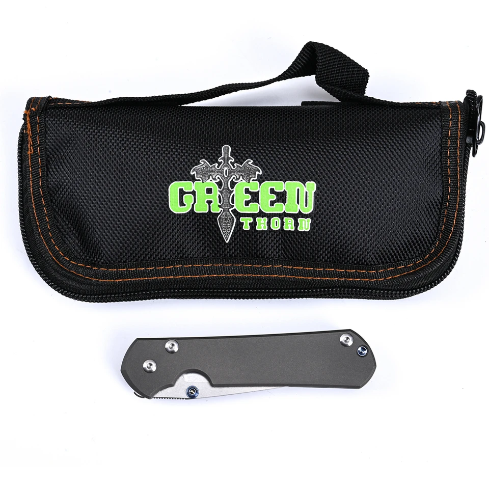 【PROMO】NEW MODEL ARMY / VENGEANCE 希少　非売品 GREEN THORN Small Sebenza 31VG10 Blade Titanium Handle Folding