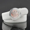 High Quality 2025 Hot G Letter Luxury Men White Designer Fashion Belt Wide Casual Business Classic Waist Strap Ceinture Homme
