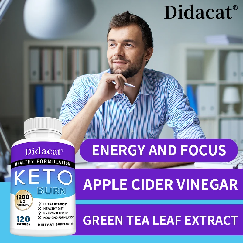 Keto Fat Burning Supplement-Natural Exogenous Ketones Formulated to Support Energy and Focus, Ketogenic Diet, for Men & Women