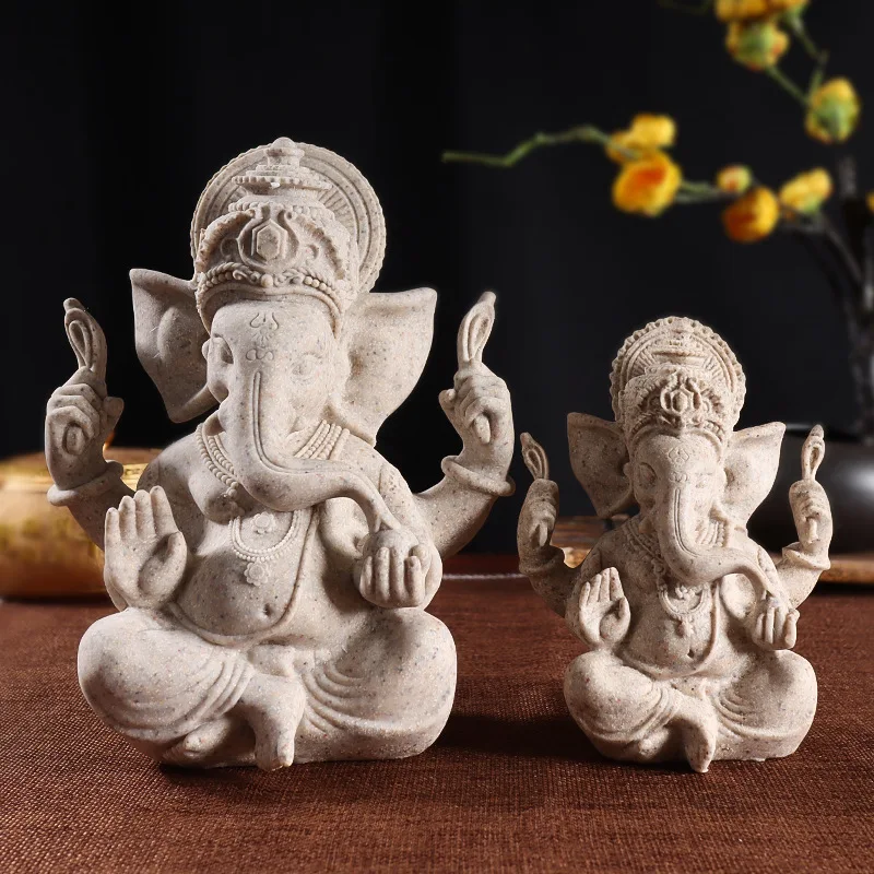 Buddha Statue India God Ganesha Statue Lucky Fortune Ganesh Statue Home