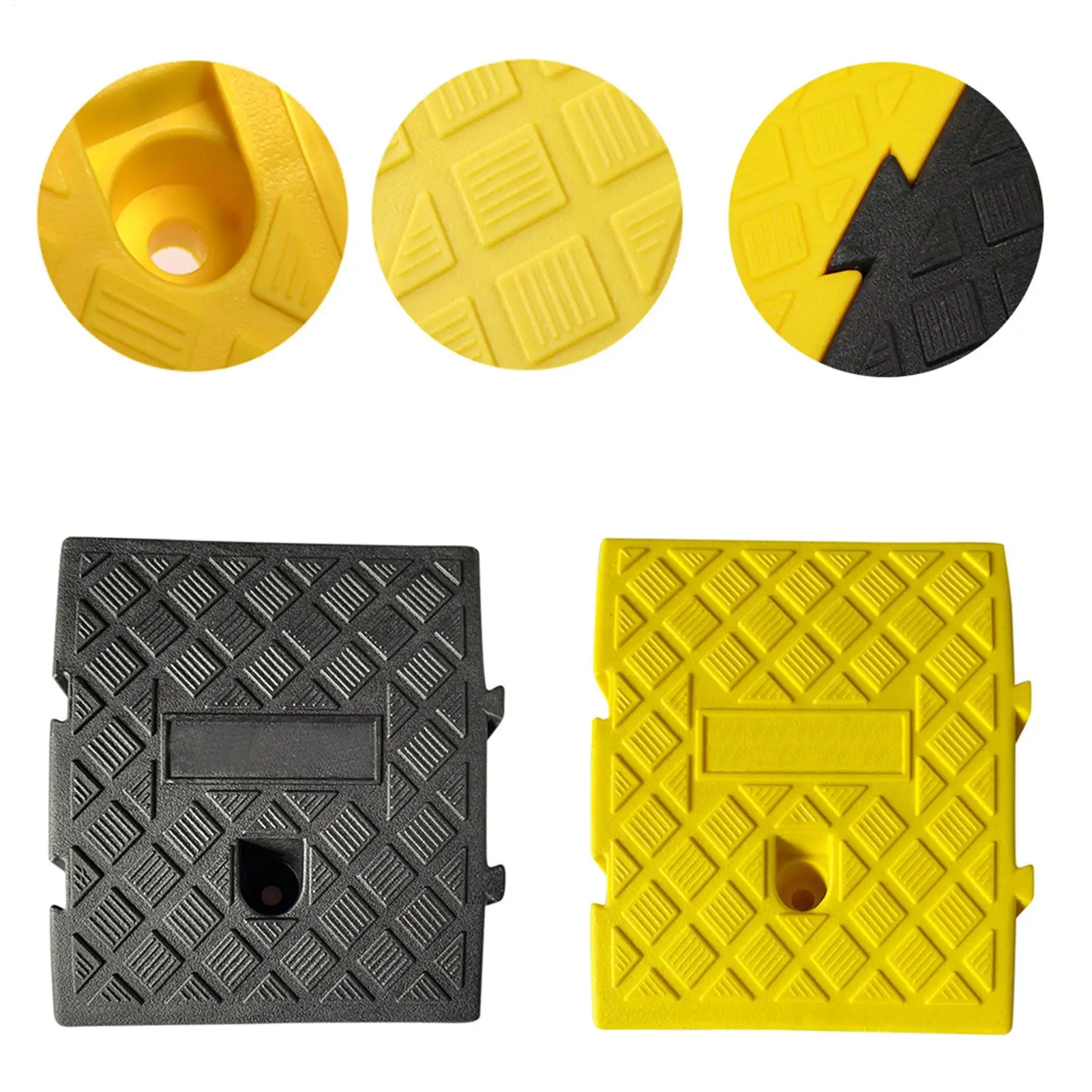 1PCS Car Curb Ramps Portable Lightweight Slopes Cushion Heavy Duty PVC Ramp Slopes For Car Trailer Truck Bike Motorcycle