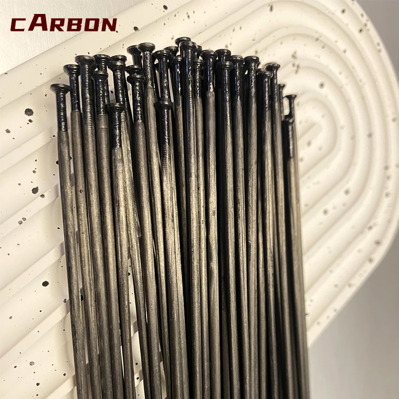 Carbon spokes cycling spokes lightest 1.8g thin flat 52pcs