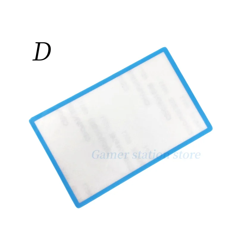 Top LCD Screen Lens Replacement For Nintendo 2DS – Blue Protective Glass Cover With Adhesive | Front Frame Mirror Repair Part