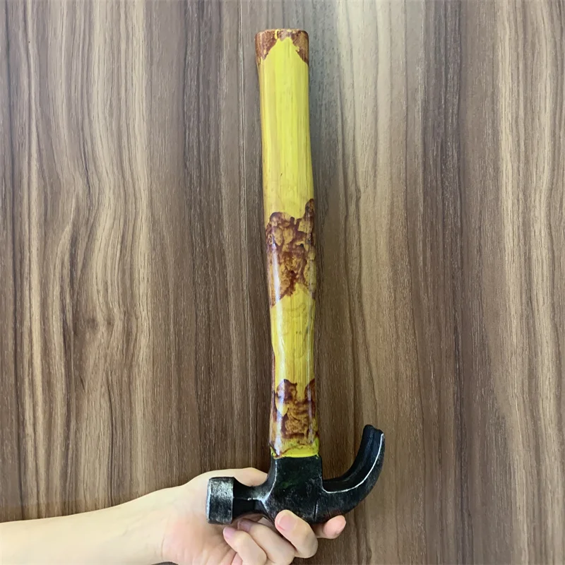 Stage Props Jackhammer Repairman Tool Carpenter's Hammer Model Cosplay Halloween Scare Props Safety PU Kids Educate Toy