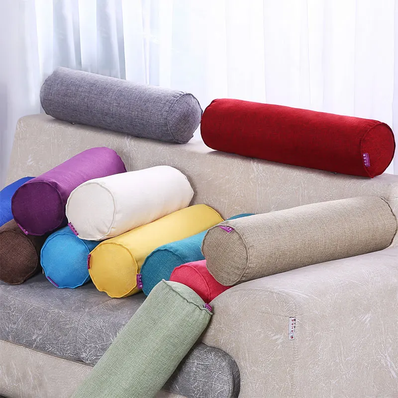 Cotton Linen Cylindrical Pillow Case Image 26