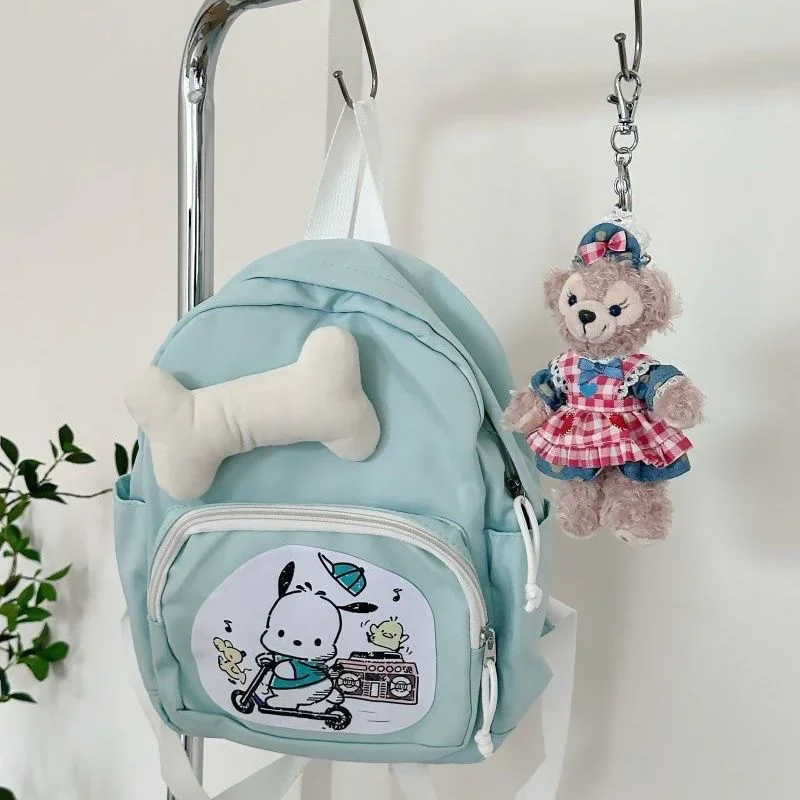 Sanrio Új pacha Eb Növendékállat Táska aranyos Gúnyrajz Messzemenő kapacitású Lezser Felfekvési felület Dutyi Könnyűsúly double-shoulder Hátiszák