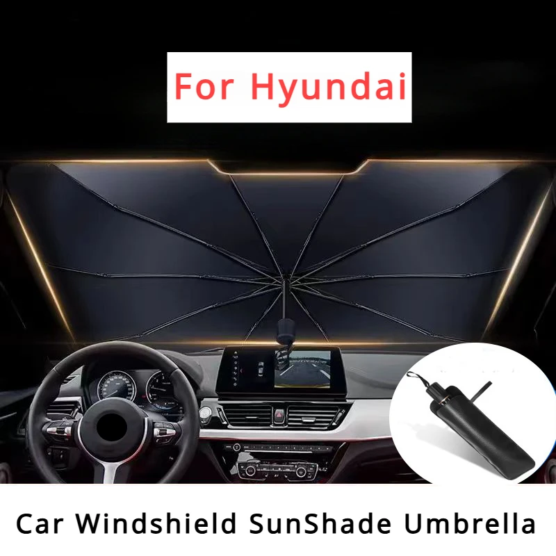 Car Windshield Sunshade Umbrella Front Window Sun shade UV Sun Protection for Hyundai Tucson Santa Fe Rena Sonata Elantra Creta
