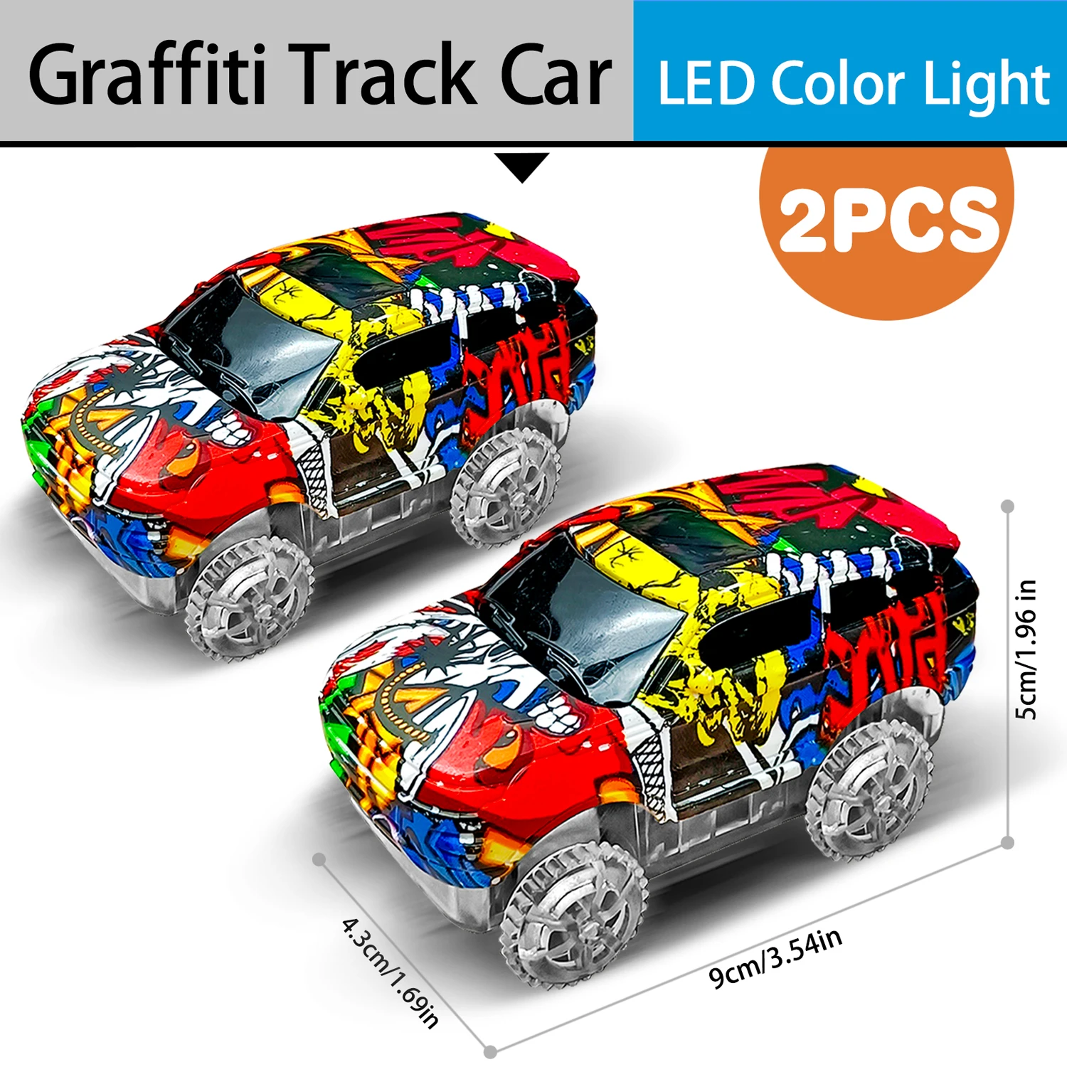Graffiti cars 2PCS