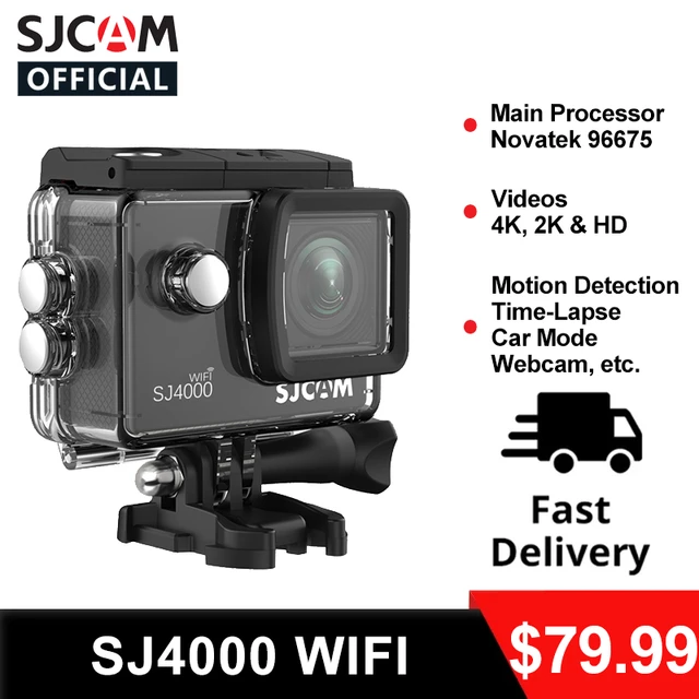 Original Sjcam Wifi 4k Action 4k@30fps Full Hd Wifi 2.0" Lcd Screen Diving Waterproof Sports Dv Cam - Sports & Action Video Cameras - AliExpress