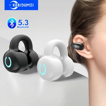 Auricolare Bluetooth 5.3 Cuffie con clip per orecchio Cuffie wireless TWS Auricolari stereo HiFi con riduzione del rumore per Xiaomi iPhone Samsung
