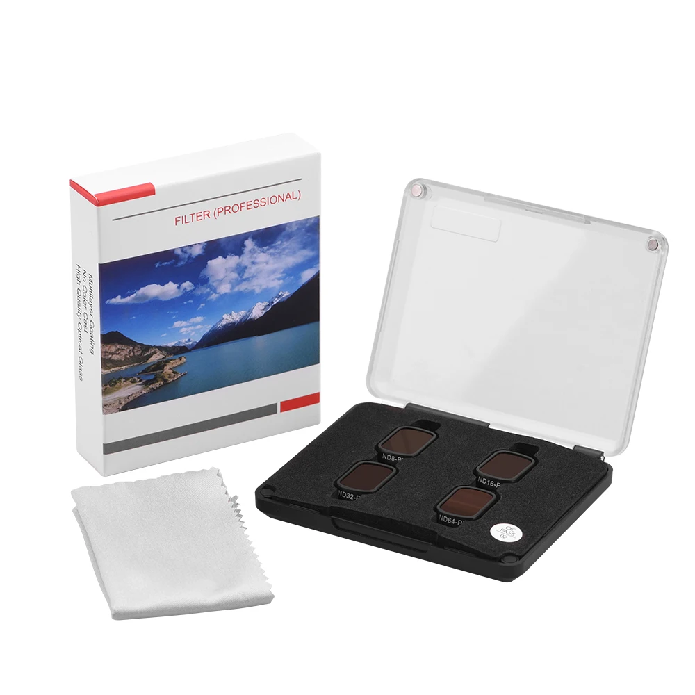 Lot Filtres ND CPL pour Drone DJI Mini 3 Pro/Mavic 3 - ND8/ND16/CPL