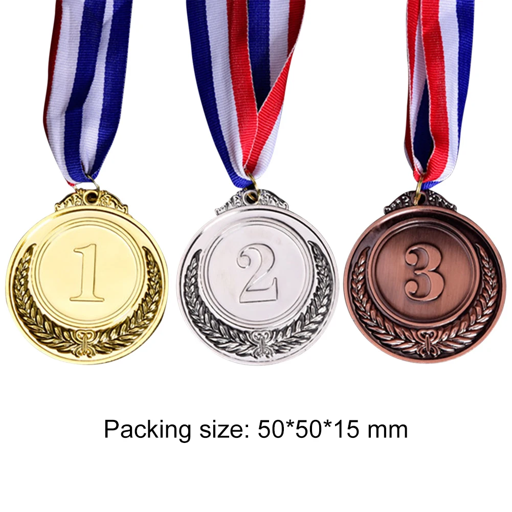 Award Medals 1/2/3Pcs Gold Silver Bronze Metal Award Medals Winner Reward Encourage Badge Competitions Prize for Souvenir Gift Outdoor Sport