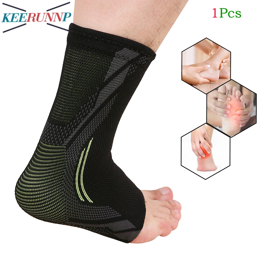 

1Pcs Ankle Brace Support Compression Sleeve Socks for Sprained Ankle,Achilles Tendonitis & Injury Recovery,Swelling or Heel pain