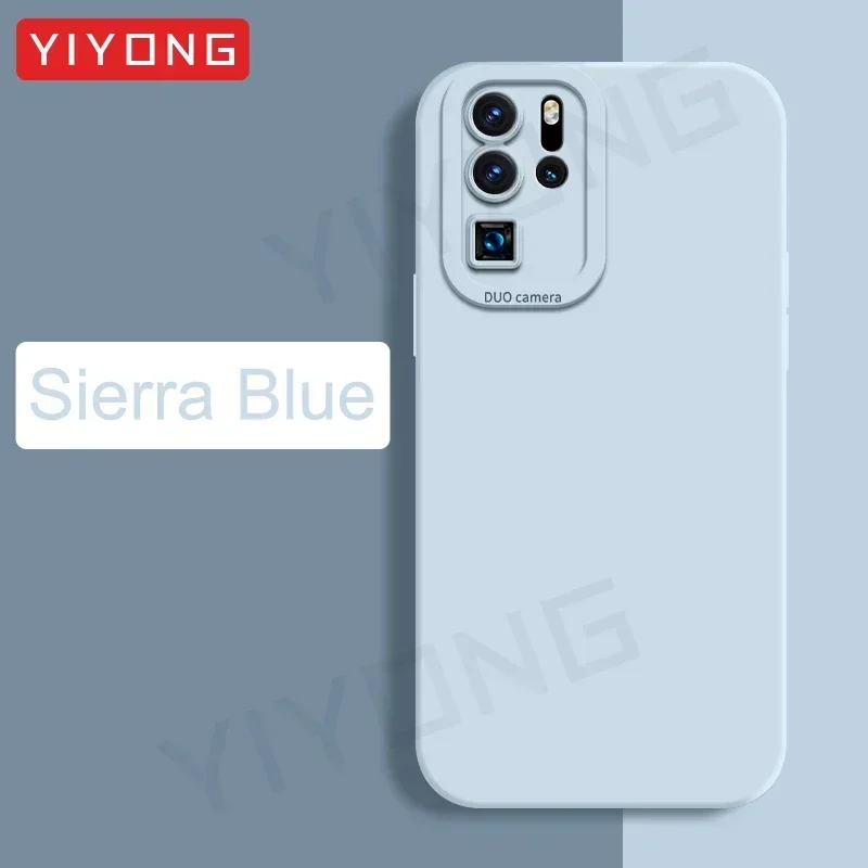 YIYONG Square Liquid Silicone Soft Phone Case - Soft Cover, Enhanced Grip