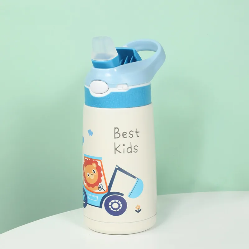 400ML Children Thermos Water Bottle Kids Thermos Mug Baby Duck Billed Straw  316 Stainless Steel Vacuum Flasks Tumbler Thermo Cup - AliExpress