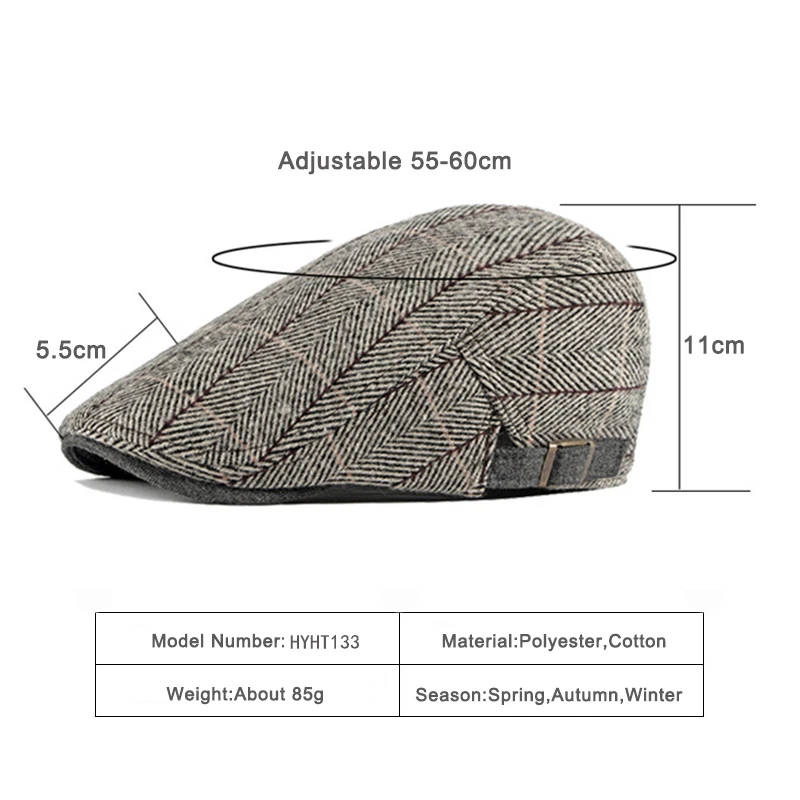 Beret Hat Newsboy Cap Newsboy Hat Woolen Beret For Men Women