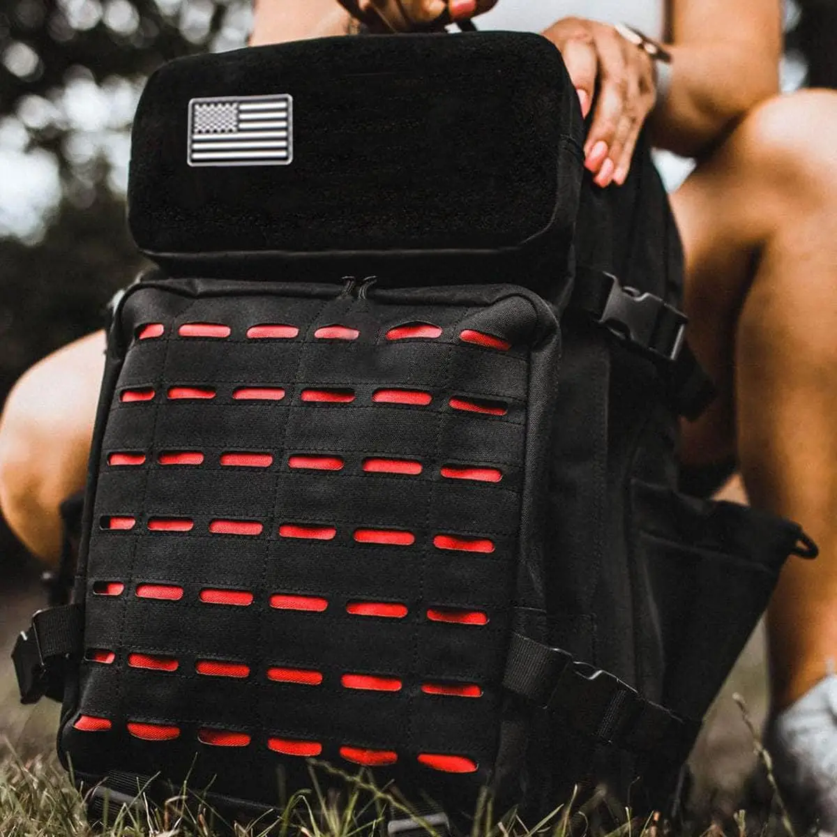 Waterproof Backpack with Bottle Holders for Outdoor Travel