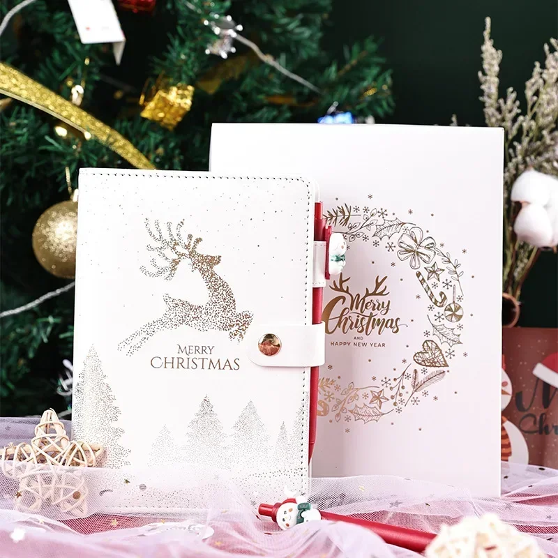 

Spiral Notebook Rings Sketchbook Planner With Agenda Cute Christmas Diary Binder Notepad Journal Book Stationery Note