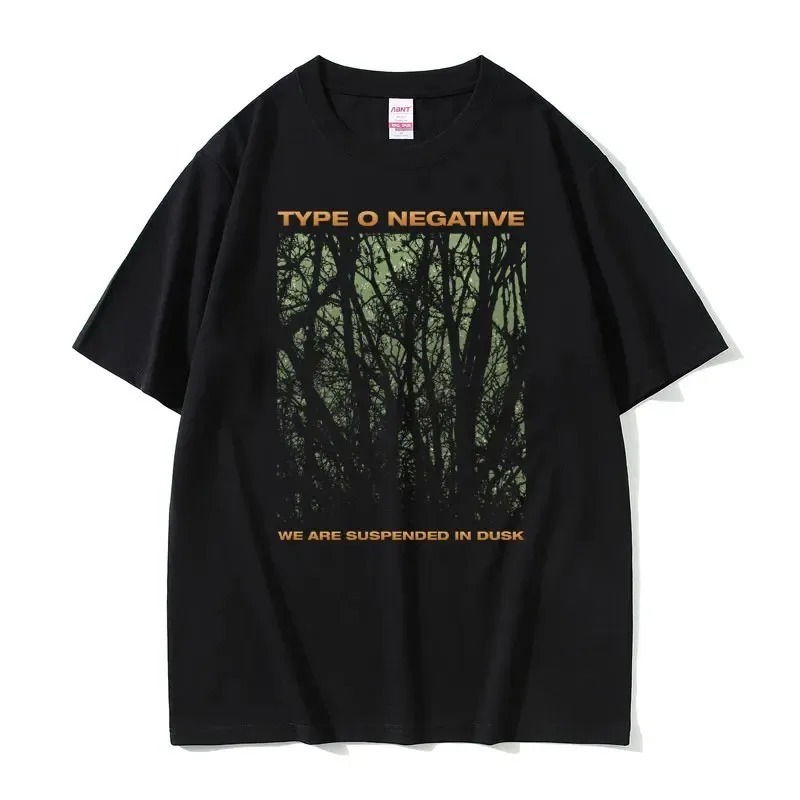 Rock Band Type O Negative Print Cotton T Shirt Men Women Hip Hop Tee Short Sleeve Tshirt Summer Oversized T-shirts Tops